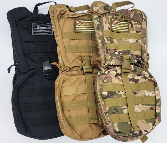 Black, brown, camo Hydration Day Pack