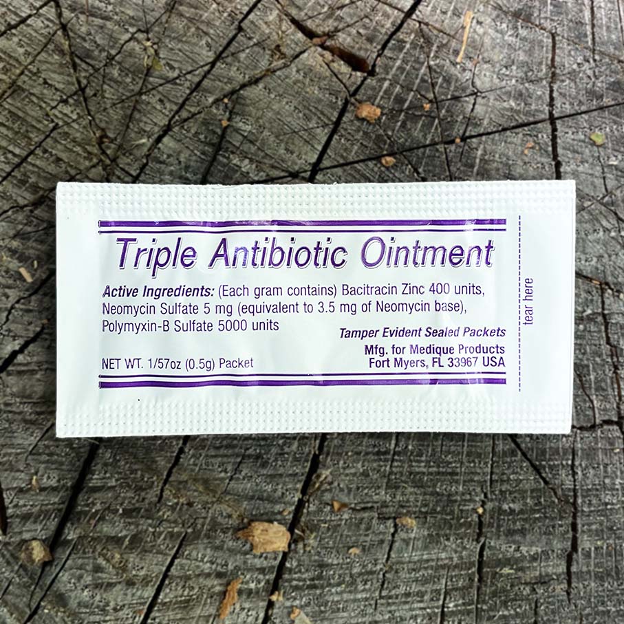 Antibiotic ointment package