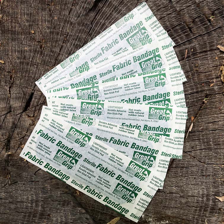 6 bandages in their packages