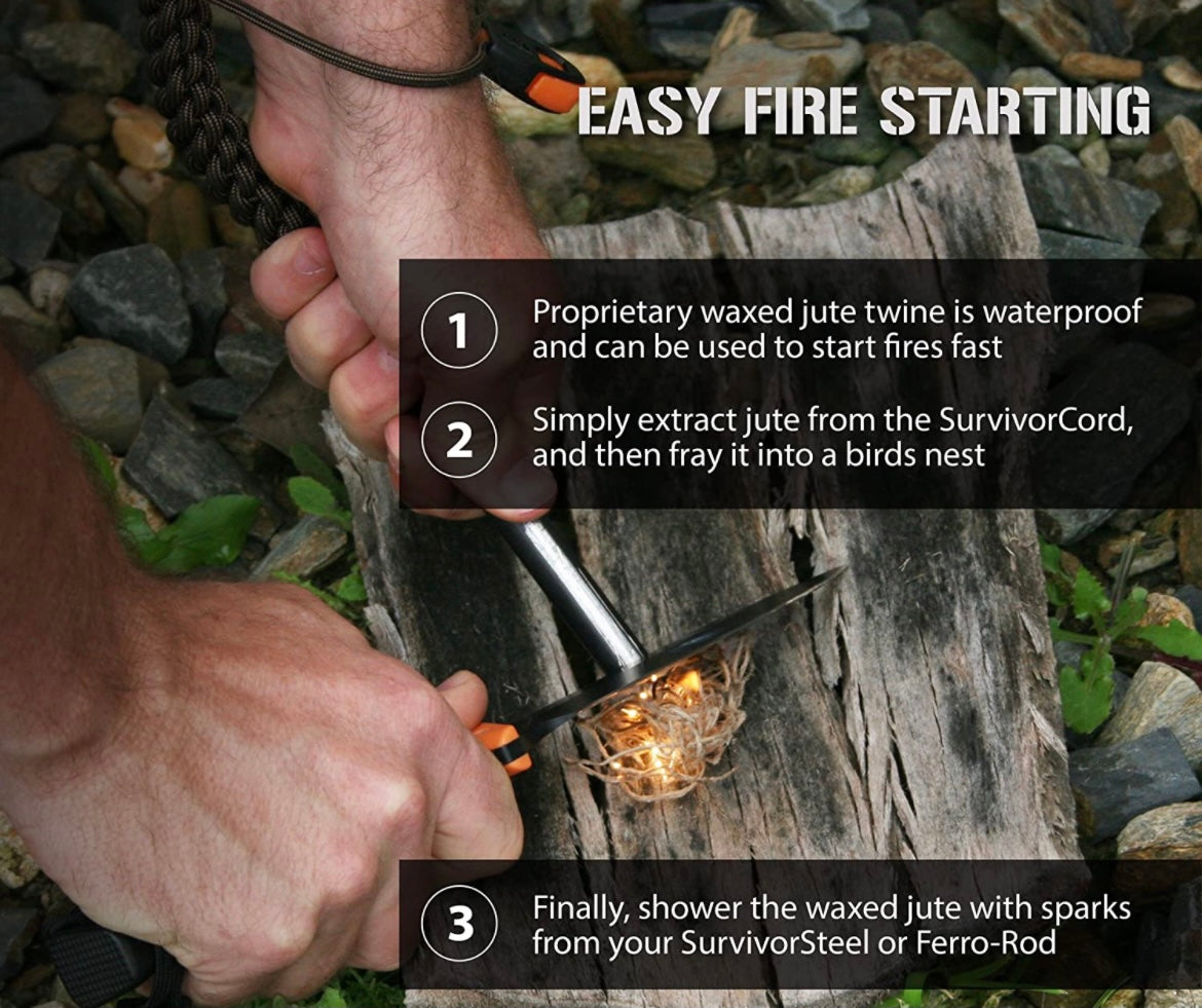 The Minimalist helping start campfire