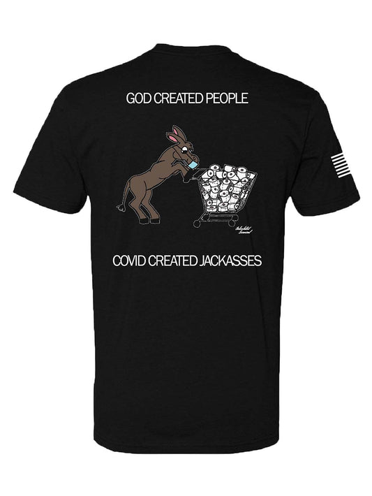 Men's COVID Jackass Shirt back view
