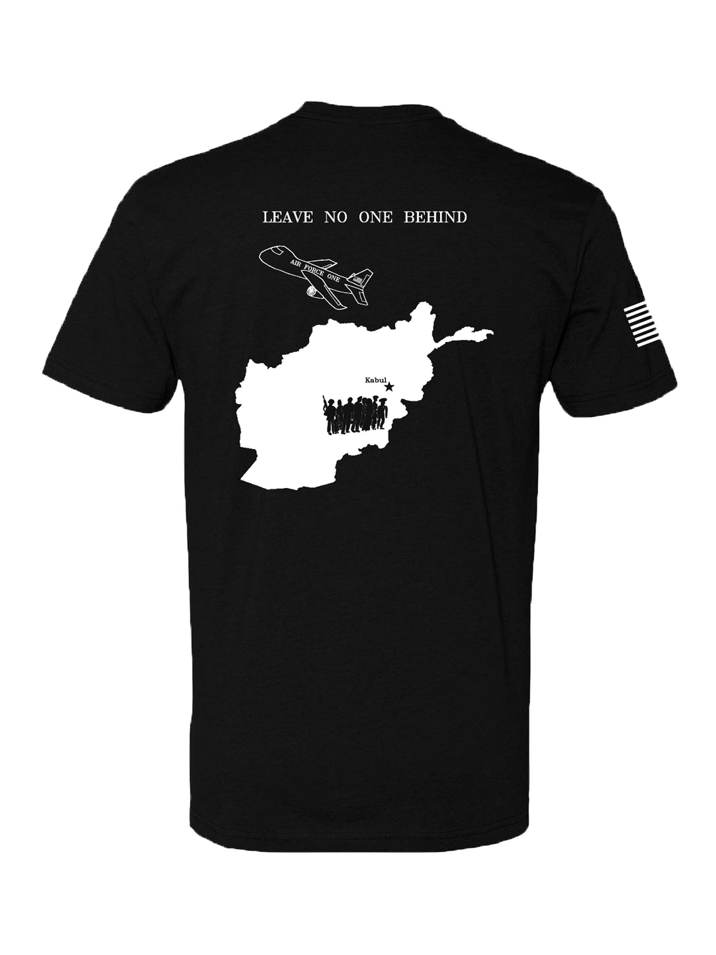 Men's Leave no one Behind (Afghanistan) Shirt back view