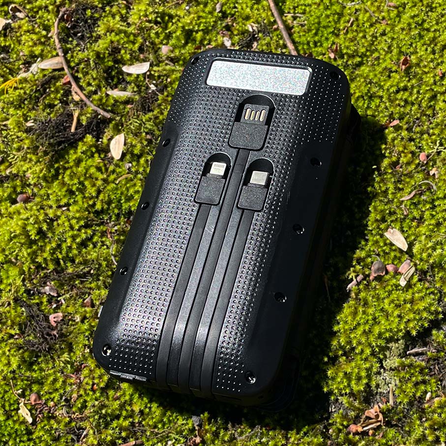 Portable Solar Power Bank back of