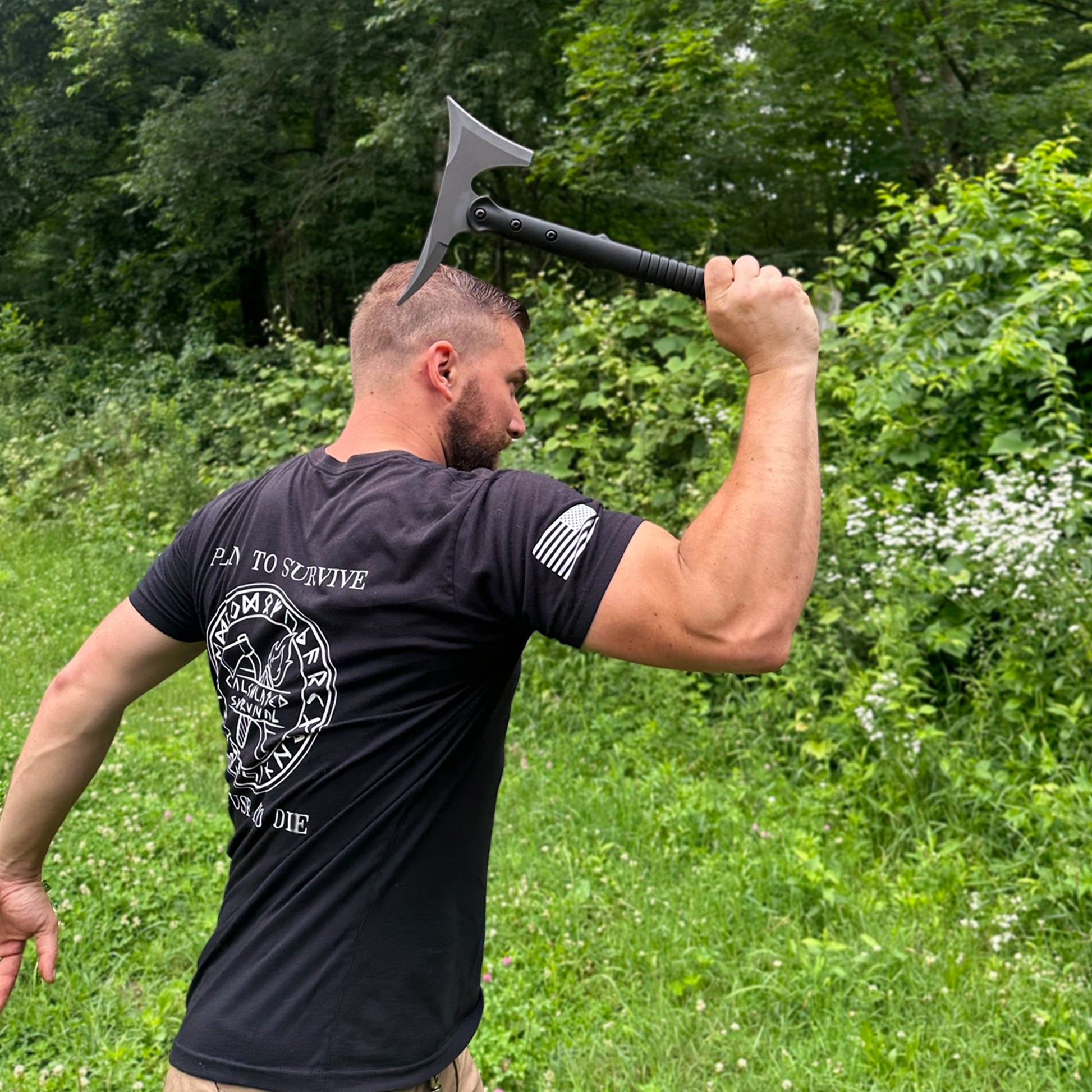 Person with Throwing Hatchet