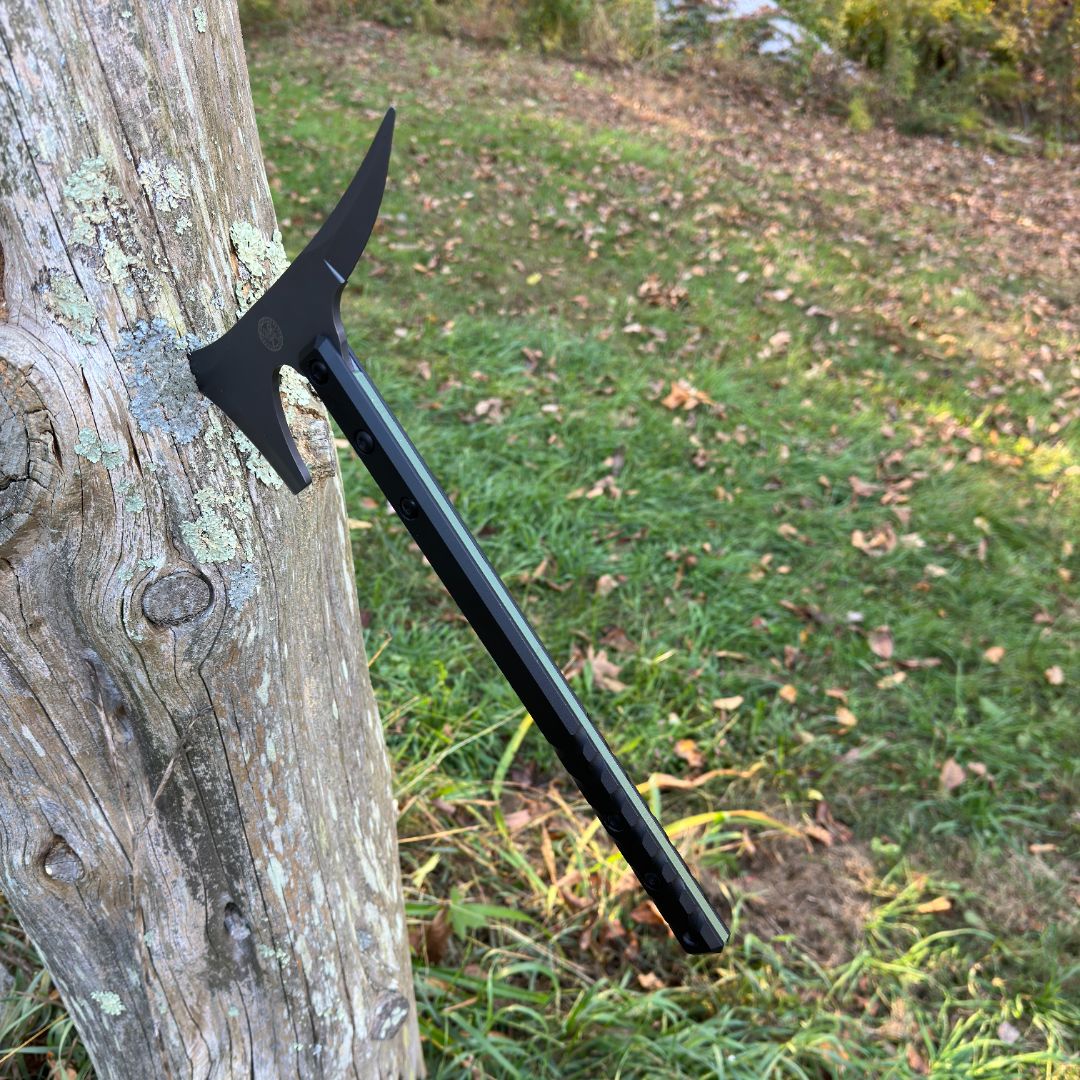 Near-Indestructible Throwing Hatchet handle for our Calculated Survival Norse Throwing Hatchet