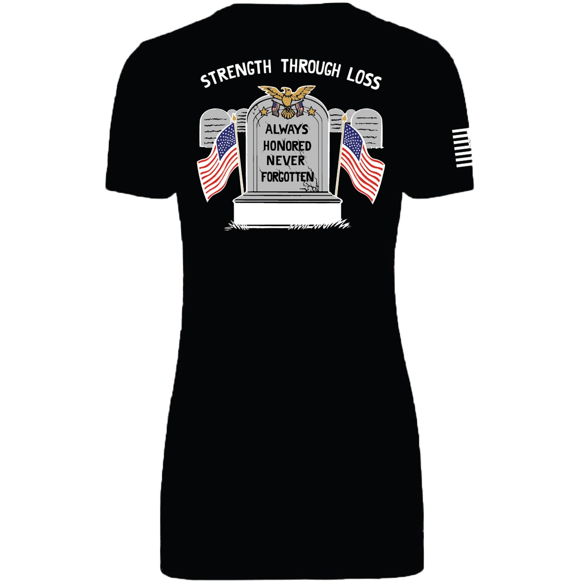 Women's Remembrance Shirt back view